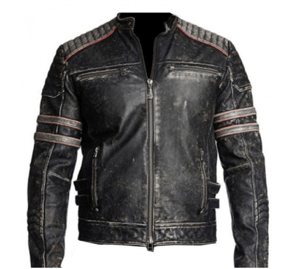 Picture of Vintage Motorcycle Distressed Black